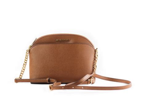 michael kors jet set emmy leather medium dome crossbody bag|Michael Kors jet set bags.